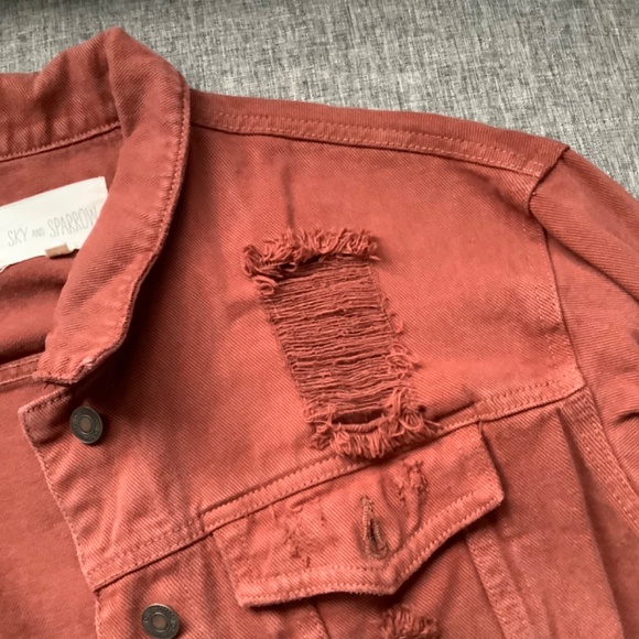 Sky & Sparrow Rust Button Up Jacket Size L - Picture 3 of 7